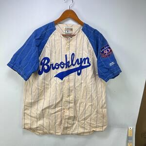 Vintage Brooklyn Dodgers Jackie Robinson Jersey L